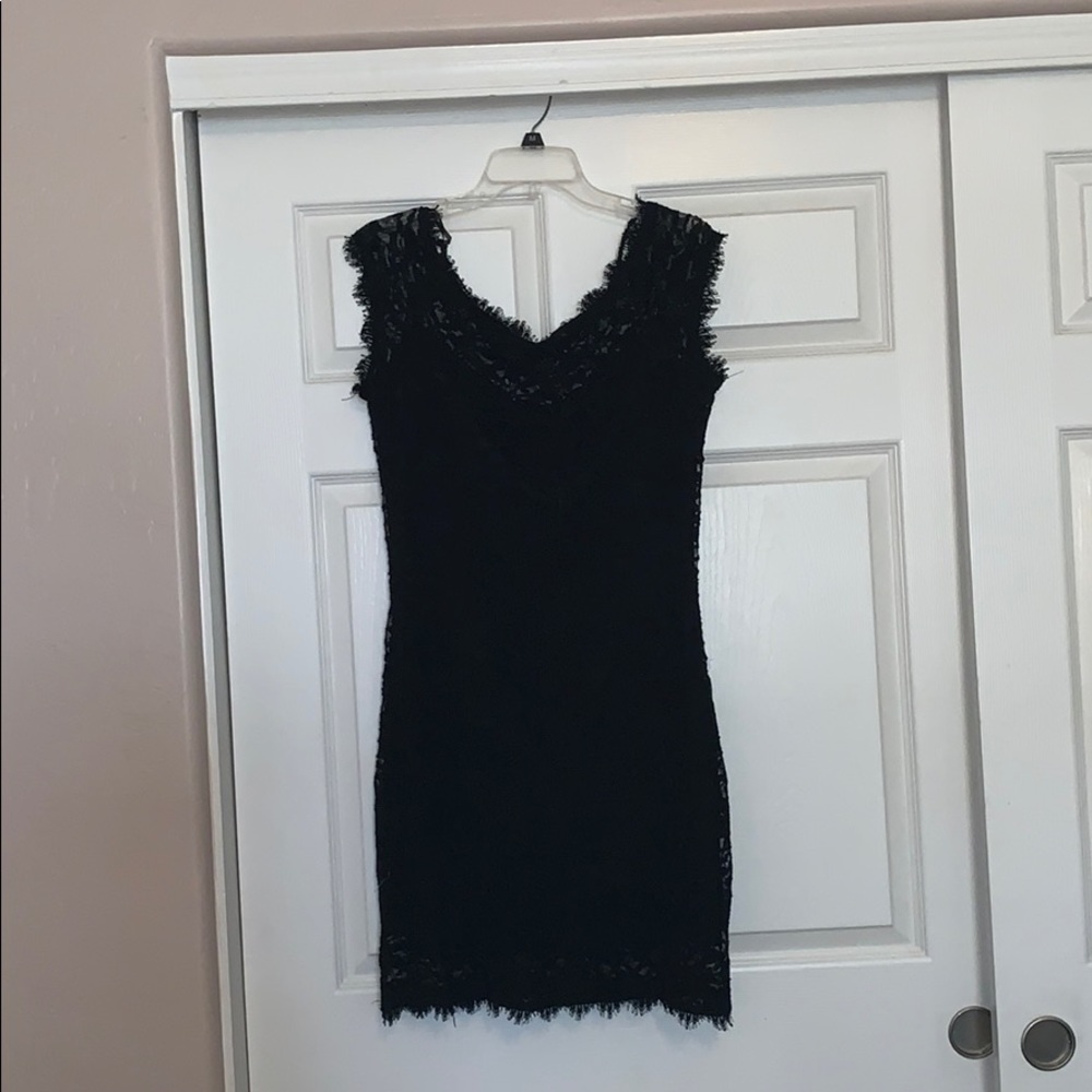Black lace dress